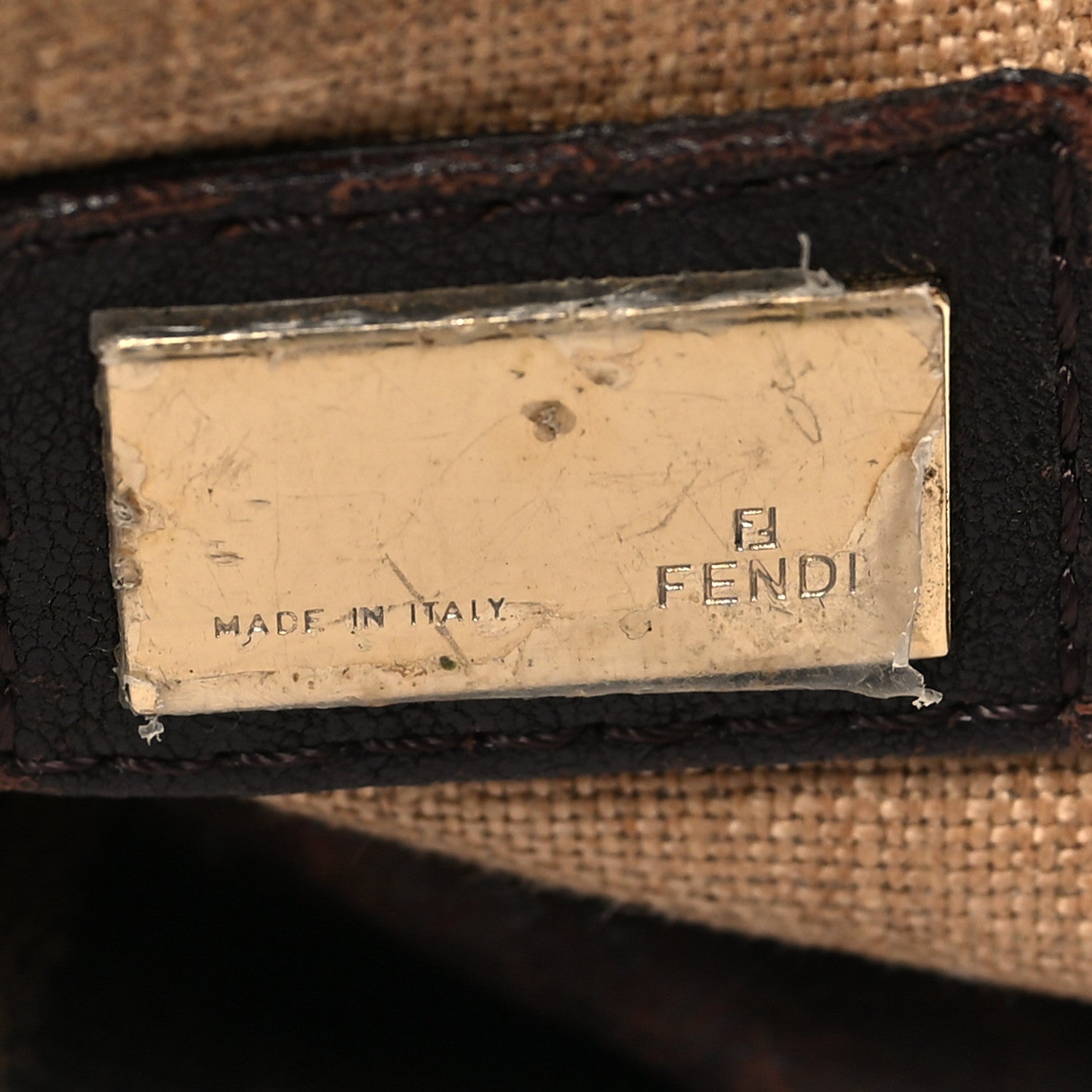 Fendi Zucca Nappa Nuvolata Vitello Tortuga Spy Bowler Tobacco Moro 6 of 10