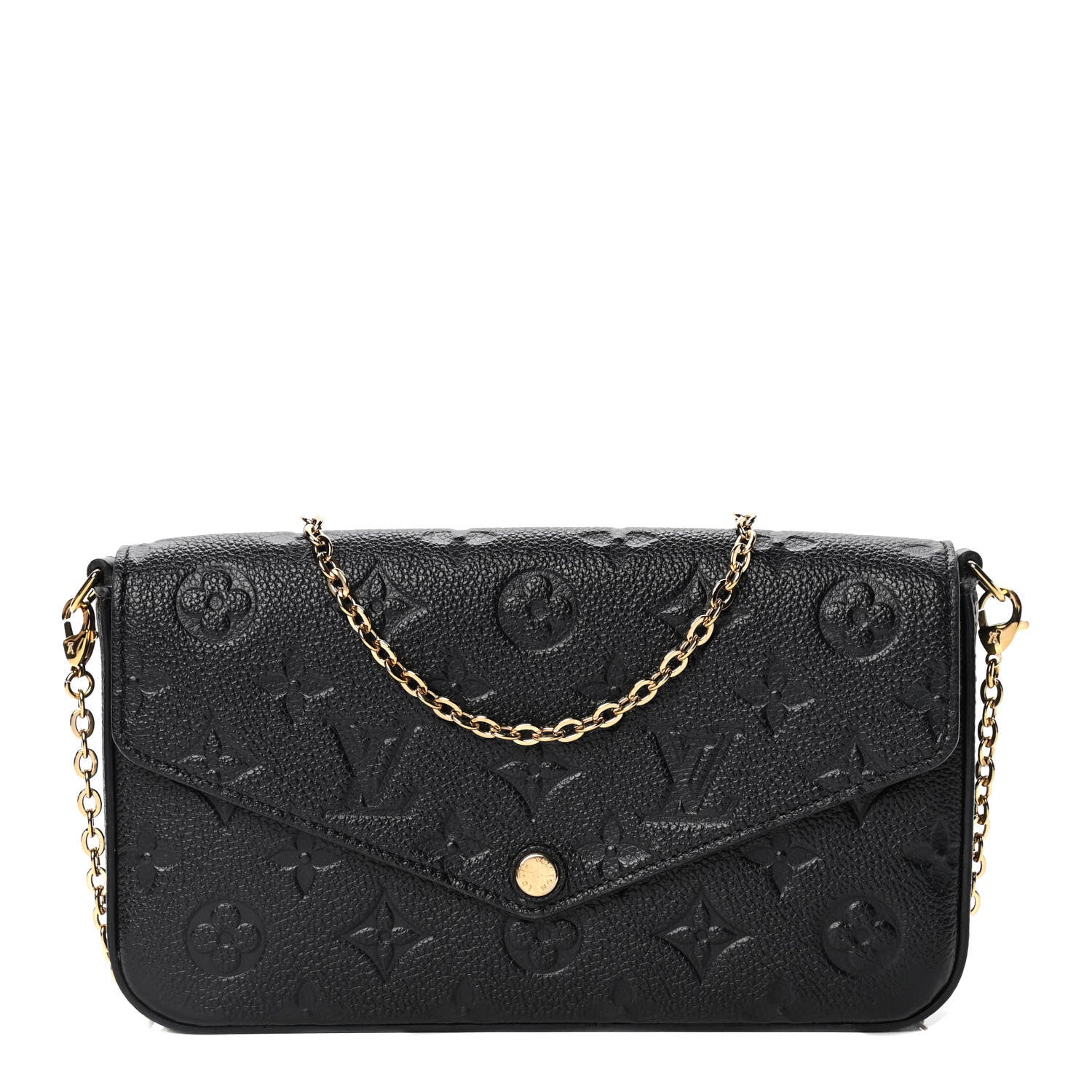 Louis Vuitton Empreinte Pochette Felicie Chain Wallet Black 1 of 5