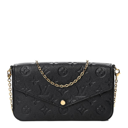 Louis Vuitton Empreinte Pochette Felicie Chain Wallet Black 1 of 5