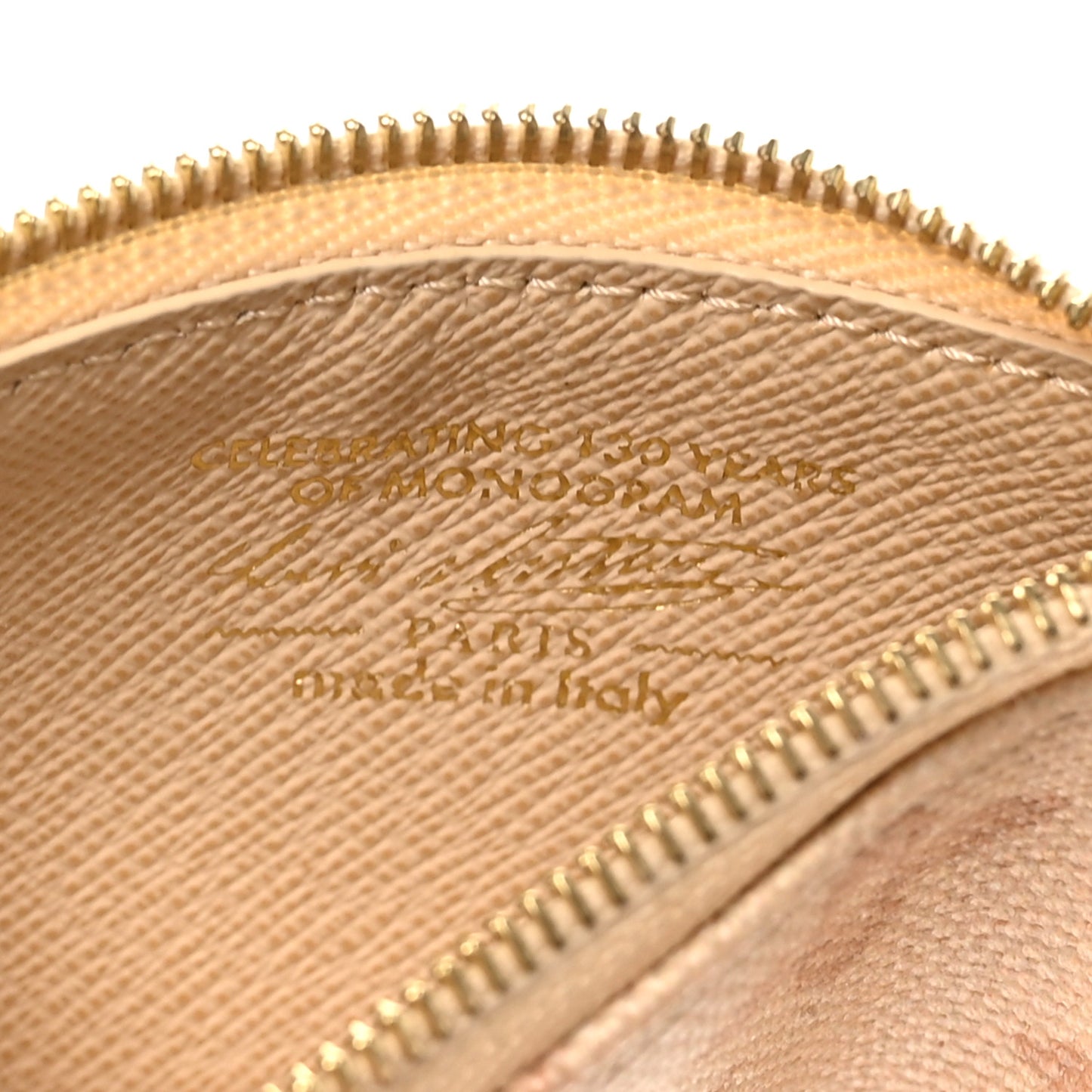 Monogram Origine Lin Key Pouch Linen