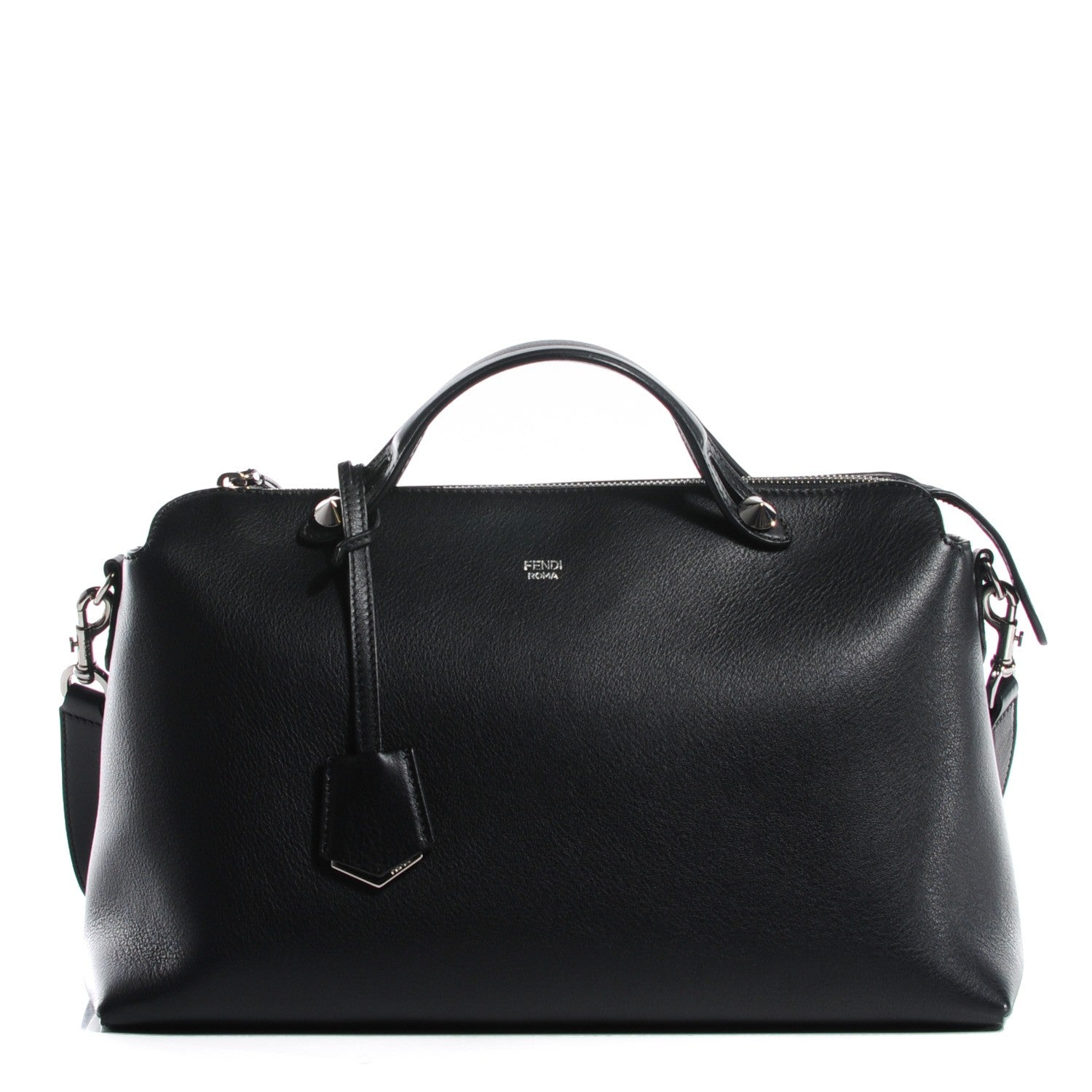 Fendi Vitello Dolce Large By The Way Boston Bag Black 1 of 25