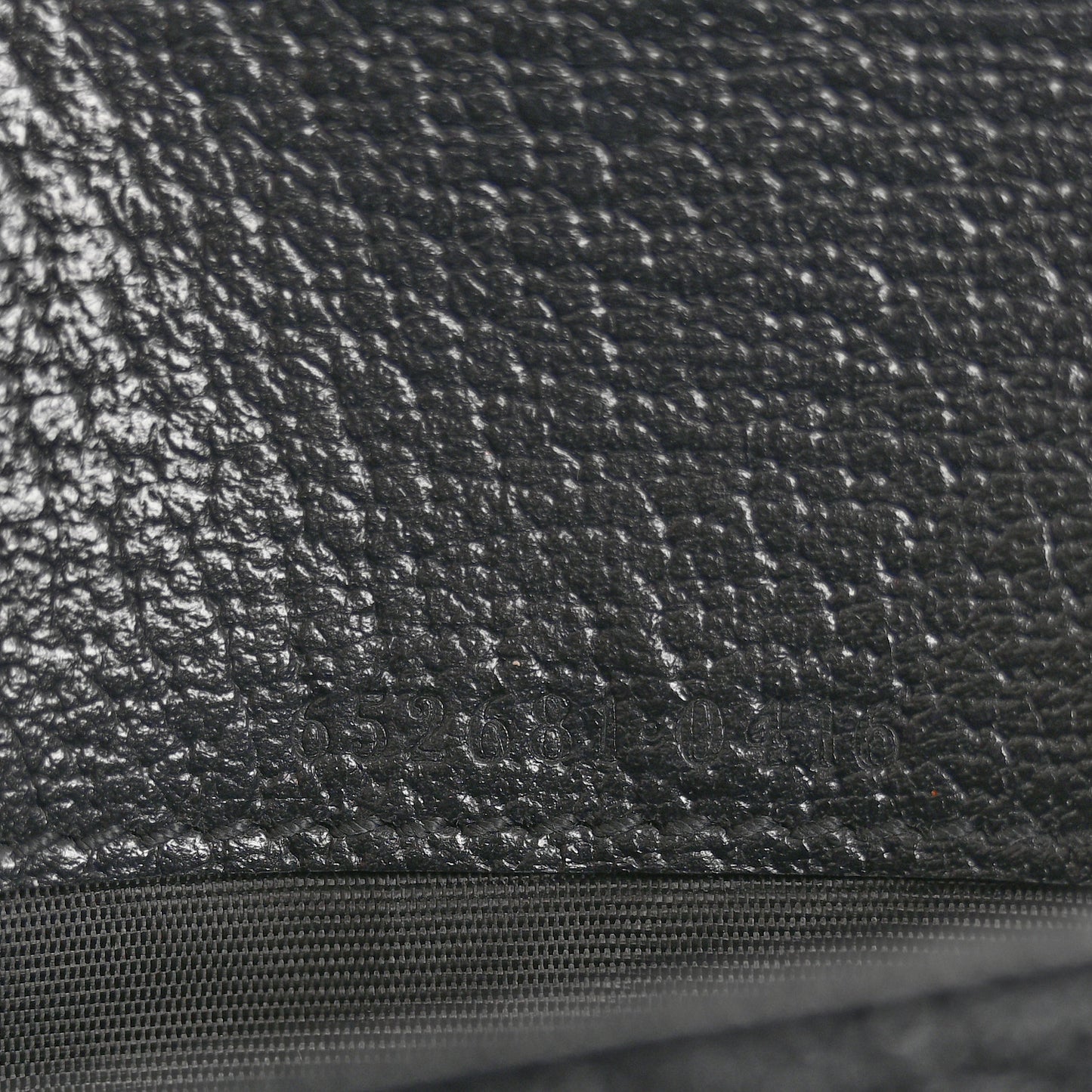 Jacquard Black Denim GG Monogram Textured Dollar Calfskin Jackie 1961 Chain Wallet Black Ivory