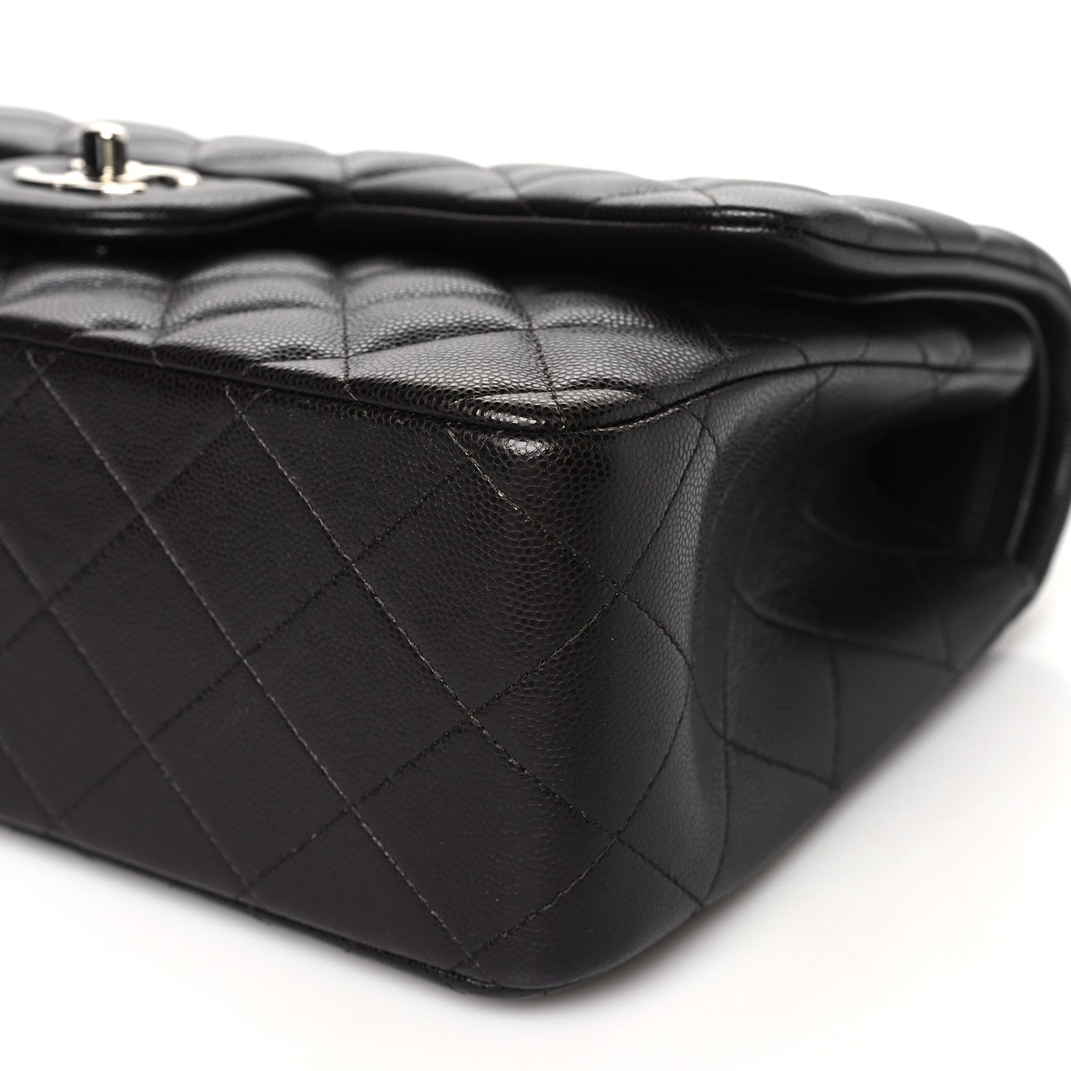 Chanel Caviar Quilted Jumbo Double Flap Dark Brown 10 of 10
