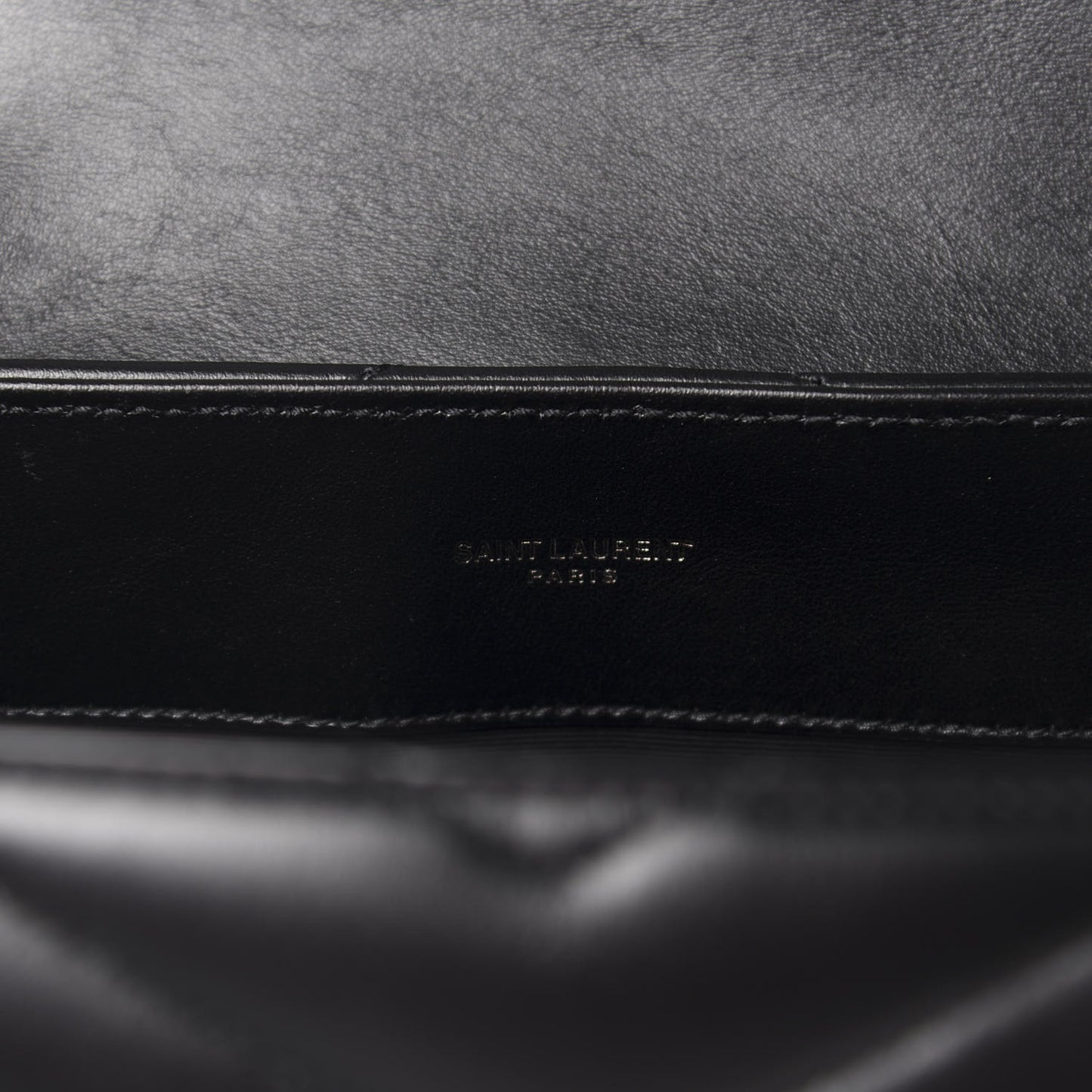 Calfskin Y Quilted Monogram Medium Loulou Chain Satchel Black
