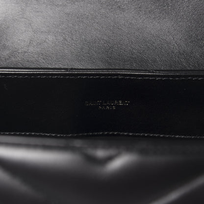 Saint Laurent Calfskin Y Quilted Monogram Medium Loulou Chain Satchel Black 11 of 11