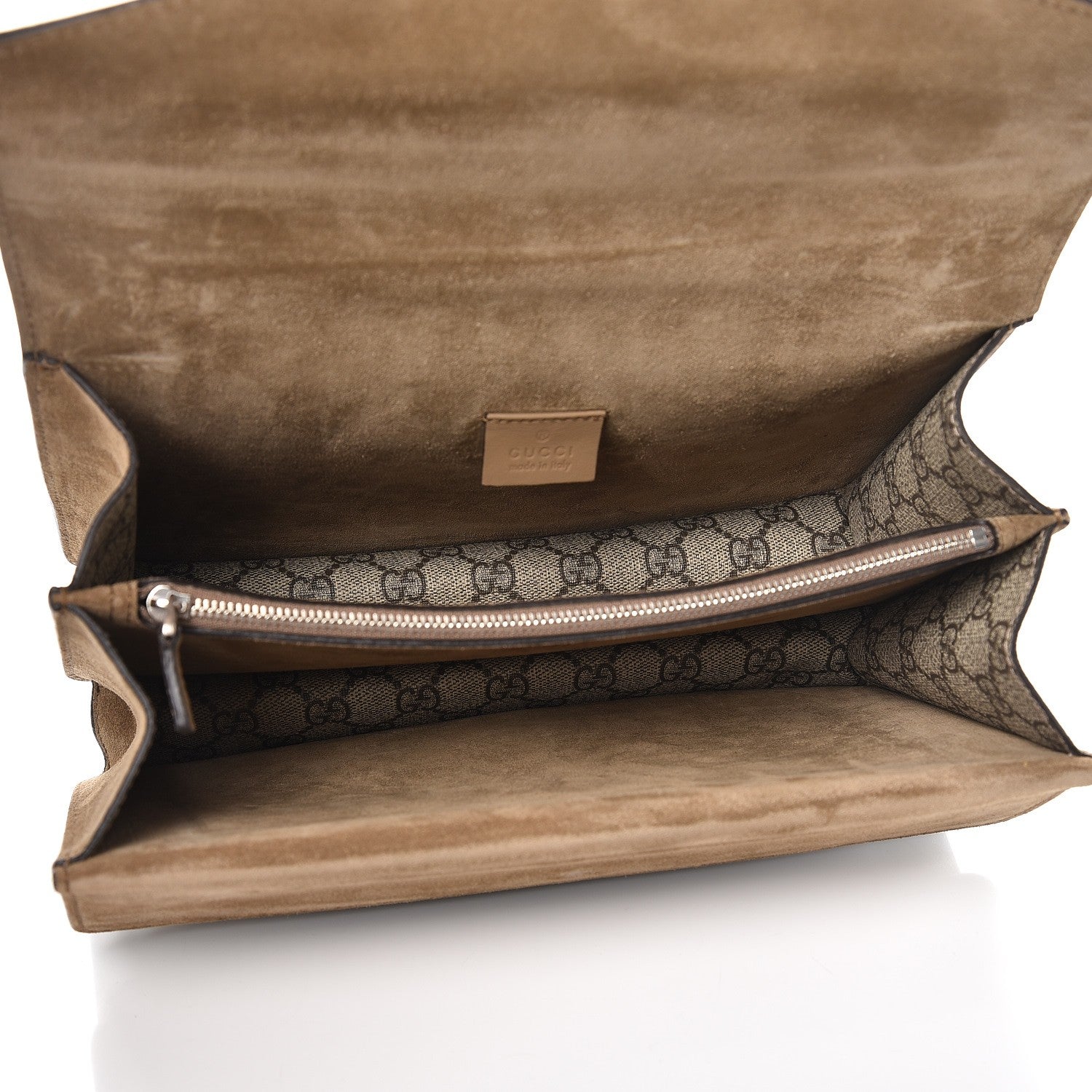 Gucci GG Supreme Monogram Small Dionysus Shoulder Bag Taupe 6 of 8