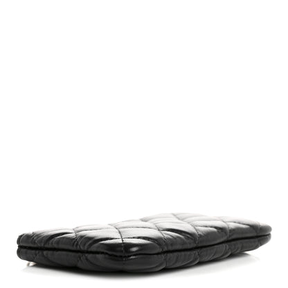 Chanel Lambskin Quilted Small No. 5 Cosmetic Case Black 4 of 9