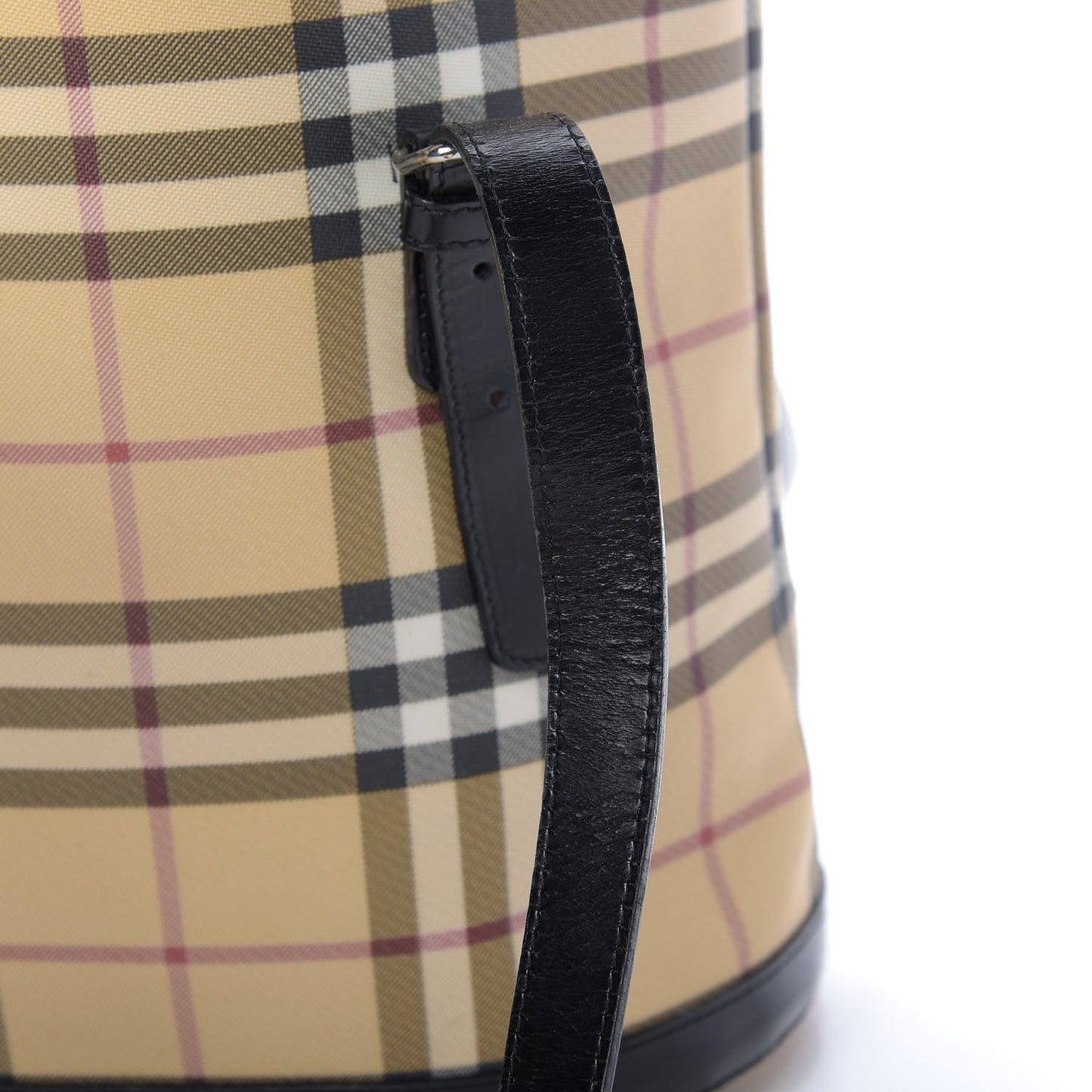 House Check Bucket Bag Black