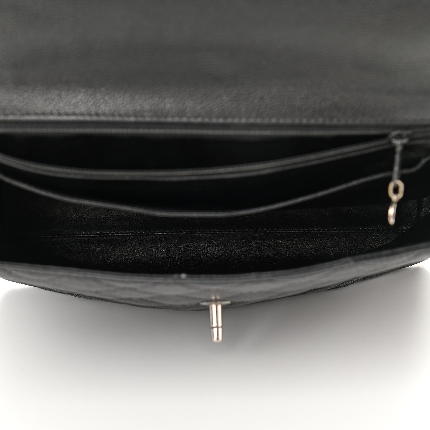 Chanel Caviar Quilted Jumbo Kelly Flap Black 5 of 12