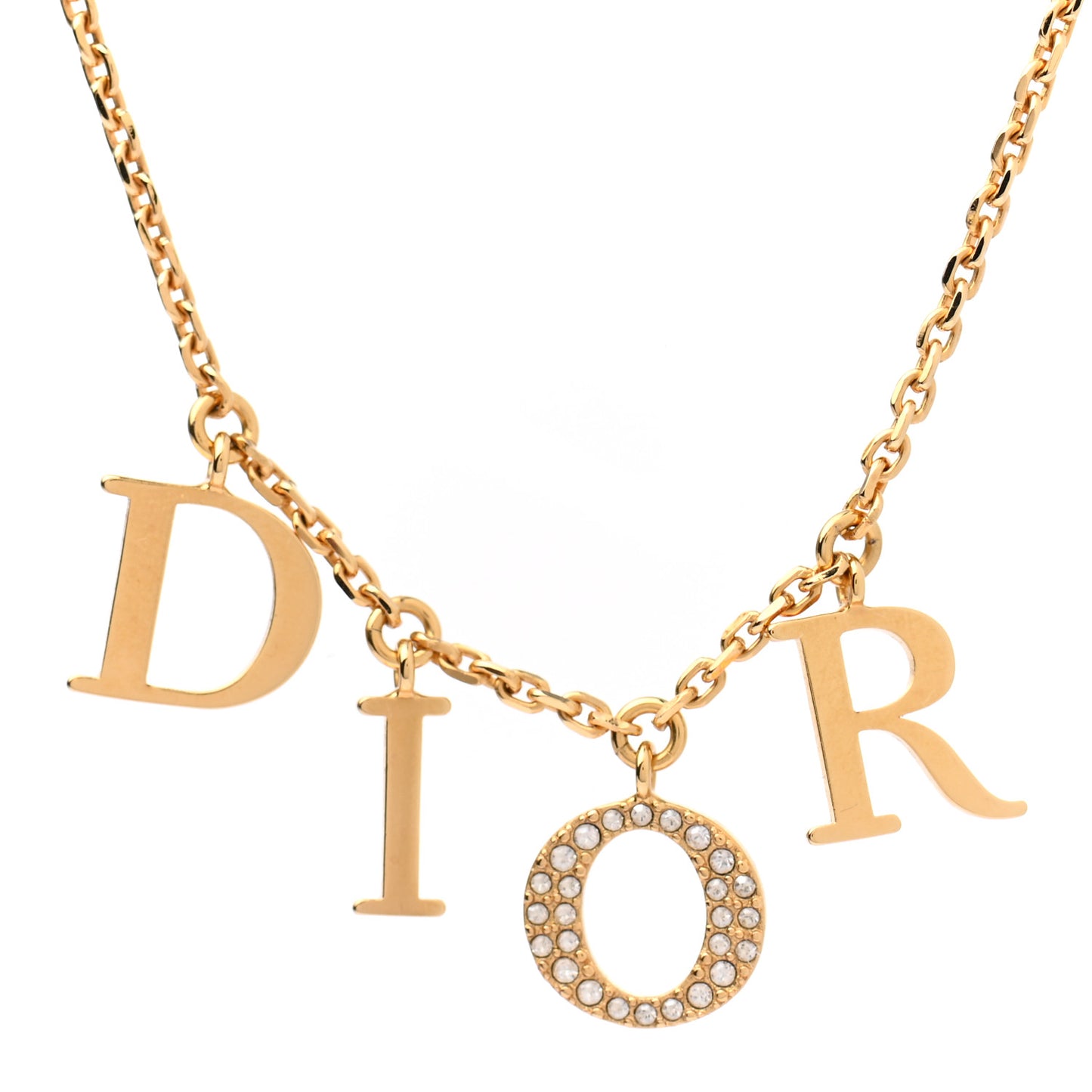 Crystal Dio(r)evolution Necklace Gold