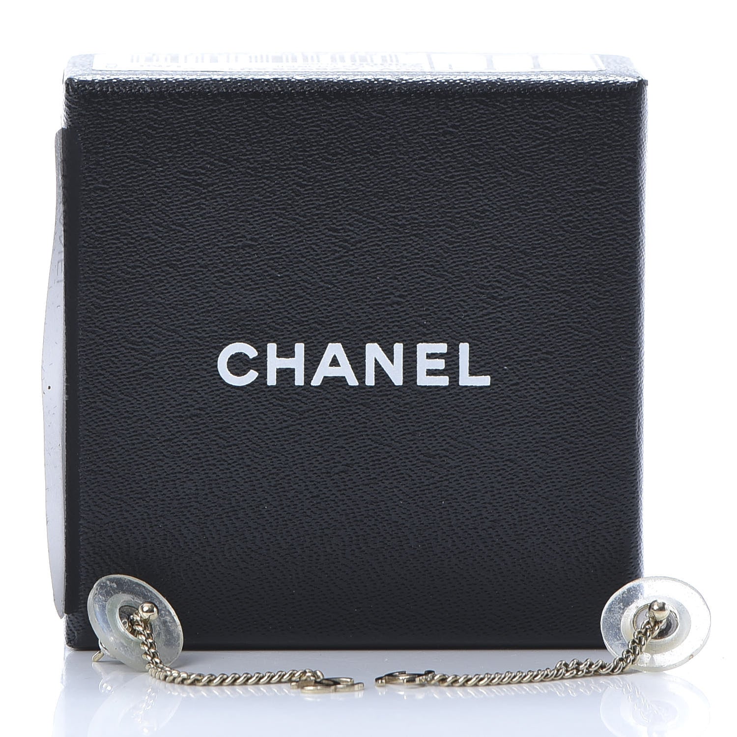 Chanel CC Long Drop Earrings Gold 4 of 4