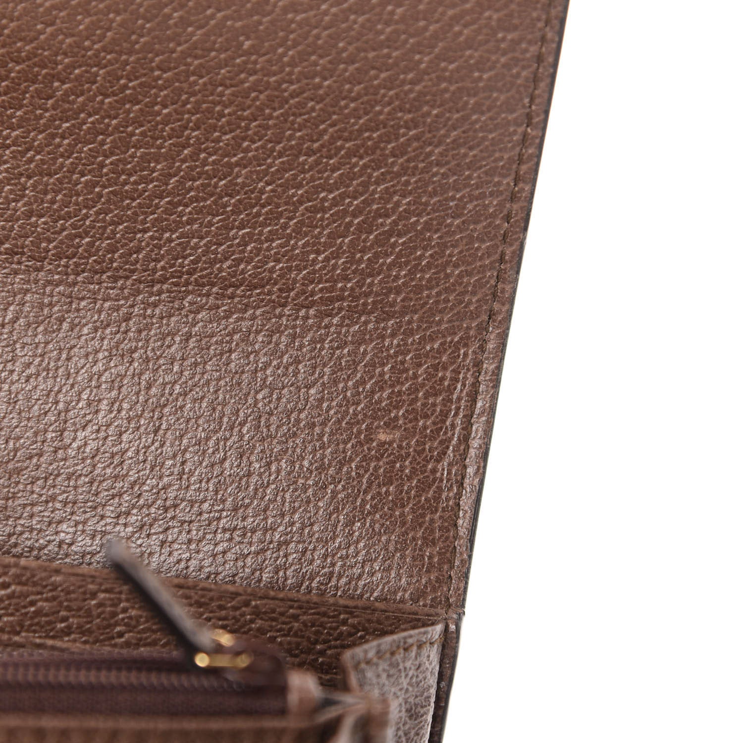 Gucci GG Supreme Monogram Web Ophidia Continental Wallet Brown 6 of 9