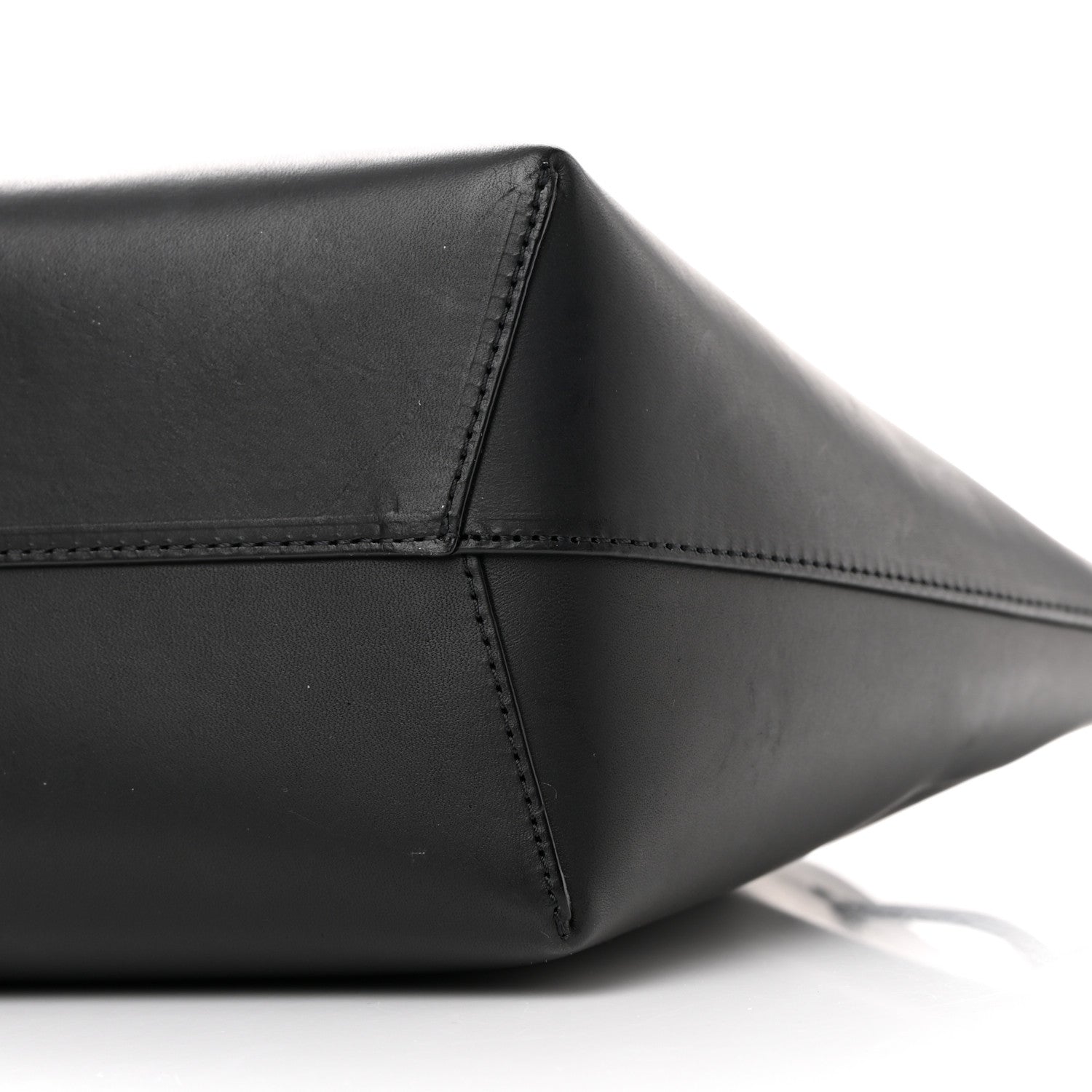 Mansur Gavriel Vegetable Tanned Calfskin Mini Bucket Bag Black Oro 9 of 14