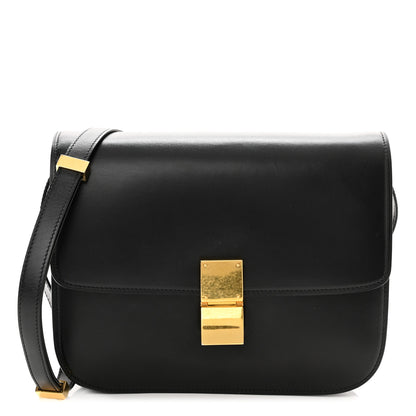 Celine Box Calfskin Medium Classic Box Flap Bag Black 1 of 11