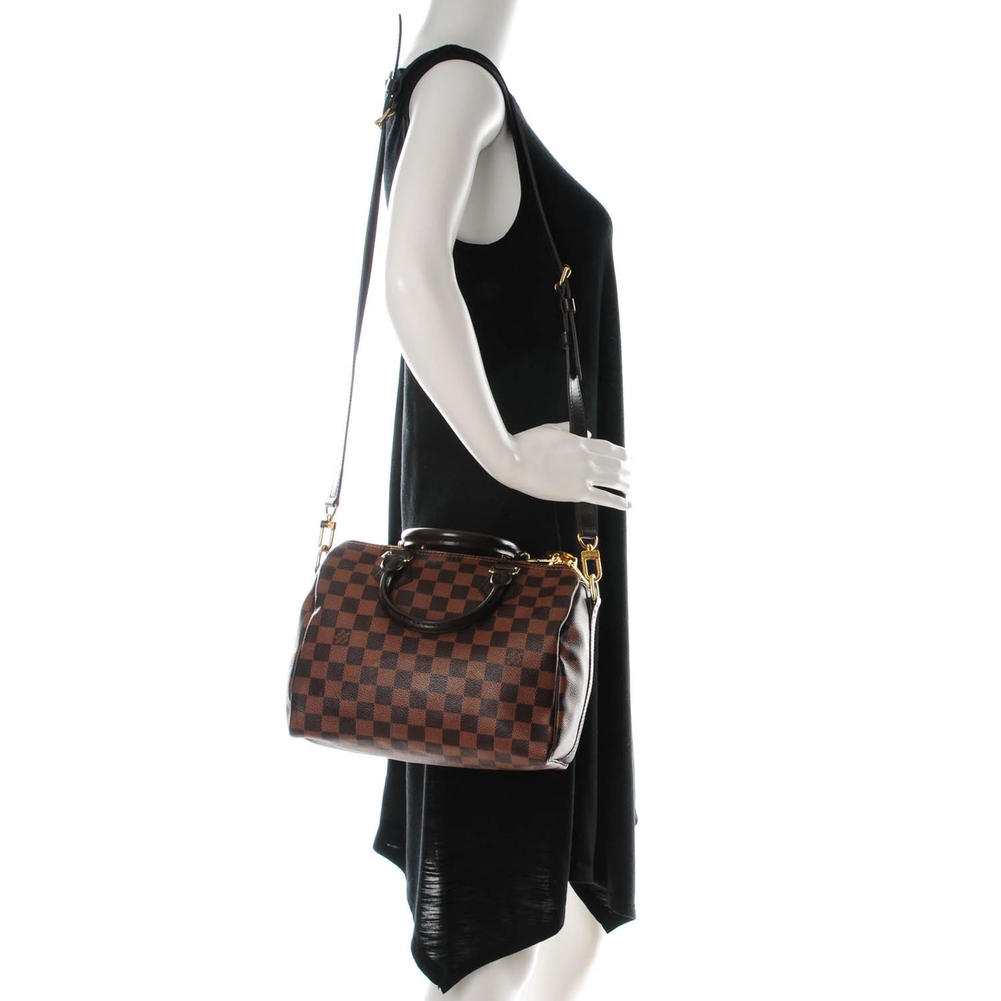 Damier Ebene Speedy Bandouliere 25