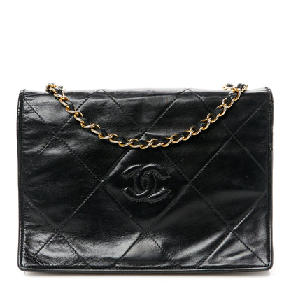 Chanel Lambskin Diamond CC Flap Black 1 of 11
