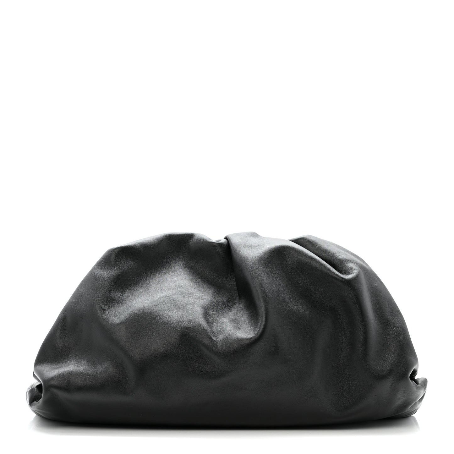 Smooth Butter Calf The Pouch Oversized Clutch Black