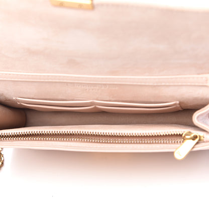 Christian Dior Lambskin Cannage Dioraddict Wallet on Chain Clutch Rose Poudre 7 of 11