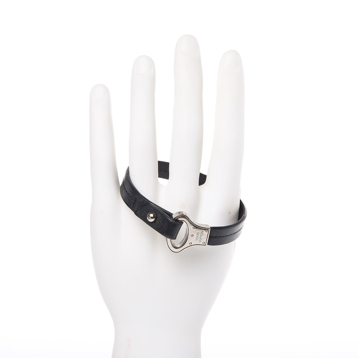 Calfskin Mens Archive Bracelet 21 Black