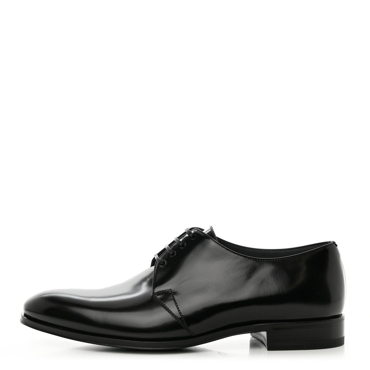 Calfskin Lace Up Oxford Loafers 40.5 Black