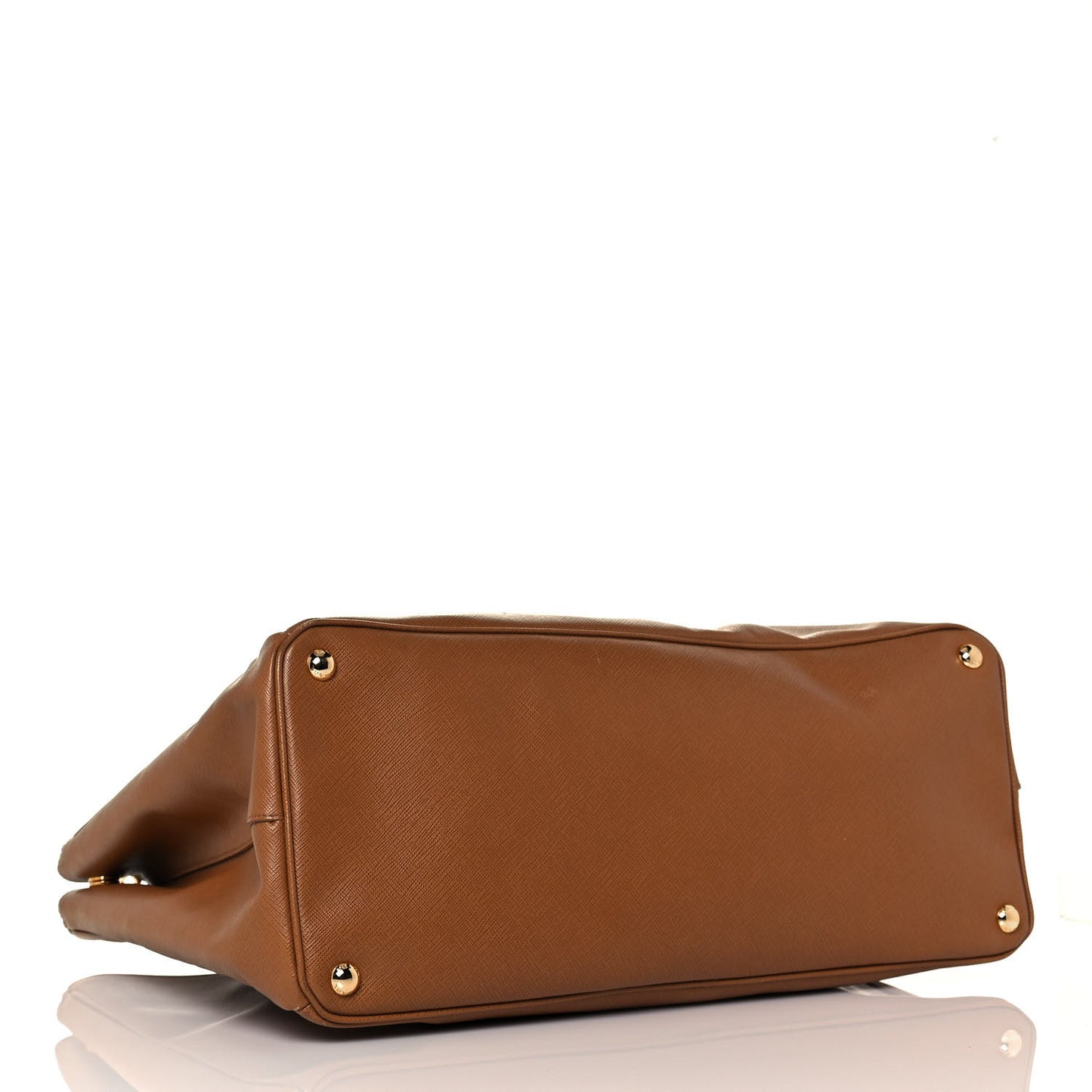 Saffiano Lux Extra Large Galleria Double Zip Tote Caramel