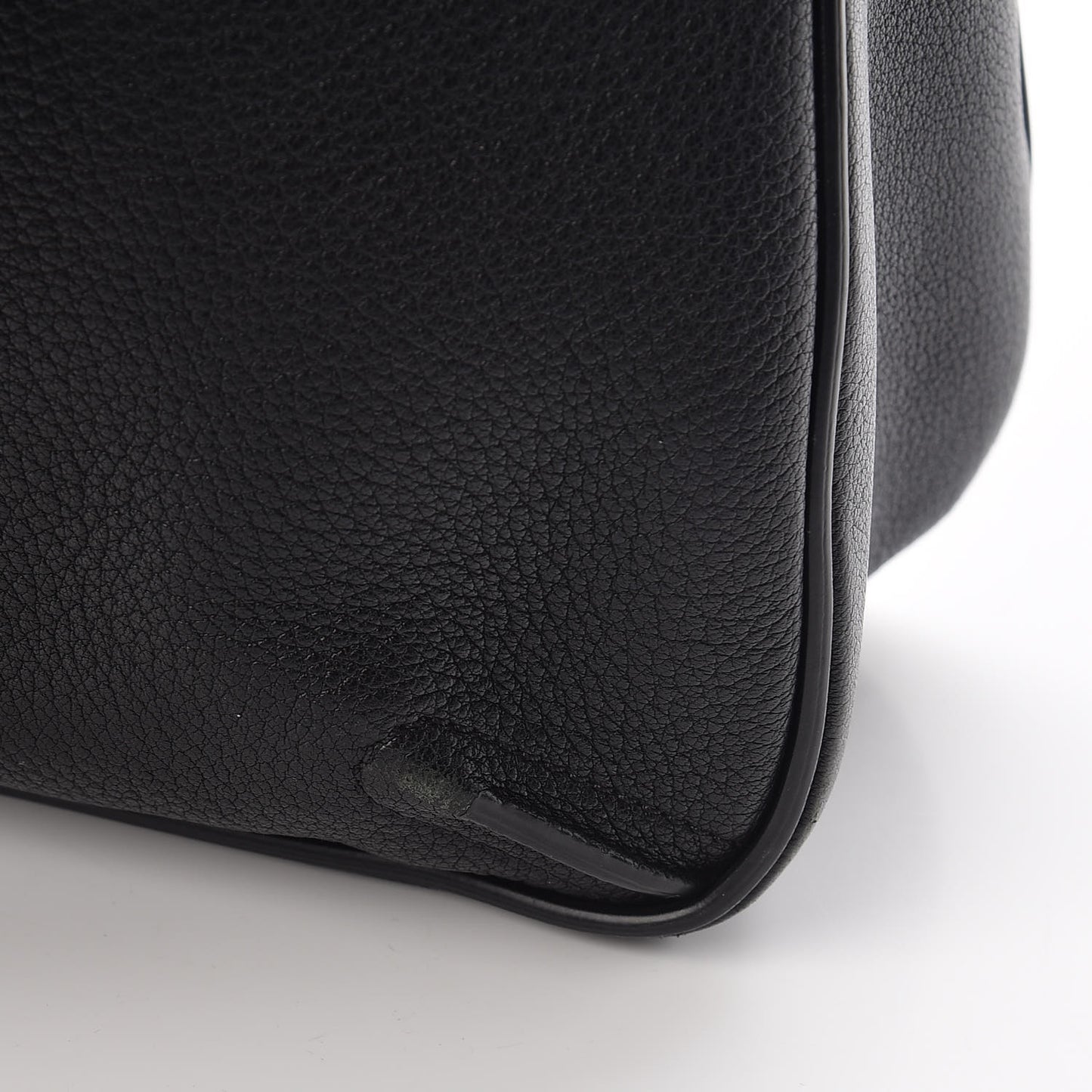 Grained Lambskin Calfskin Medium Lexa Shoulder Bag Black