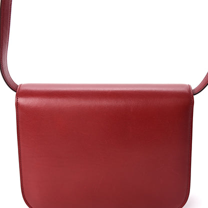 Celine Box Calfskin Medium Classic Box Flap Bag Red 10 of 12