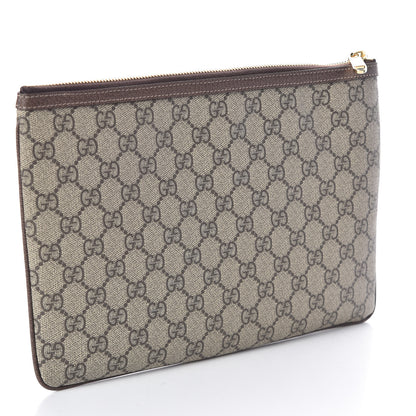 Gucci GG Supreme Monogram Large Ophidia Pouch Clutch Brown 4 of 8