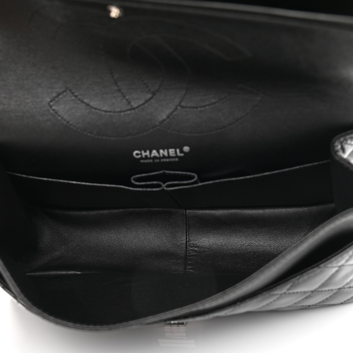 Chanel Distressed Patent Quilted 2.55 Reissue 227 Flap Black 5 of 13