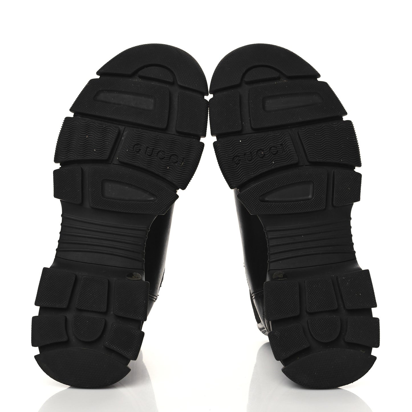 Calfskin Logo Ankle Boots 40 Black