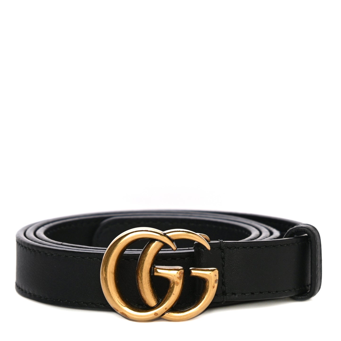Calfskin Double G 20mm Belt 80 32 Black