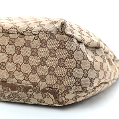 Gucci Monogram Large New Ladies Web Hobo Off White 10 of 11