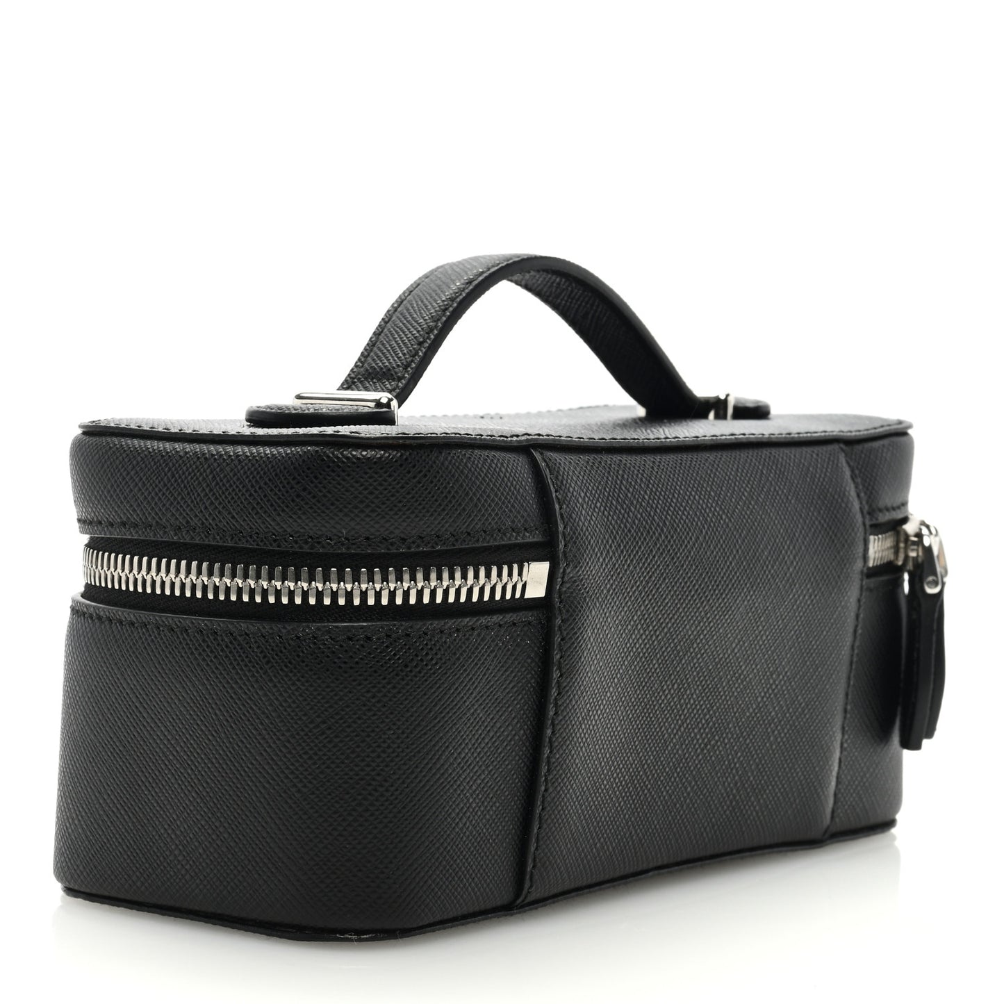 Saffiano Beauty Small Pouch Black