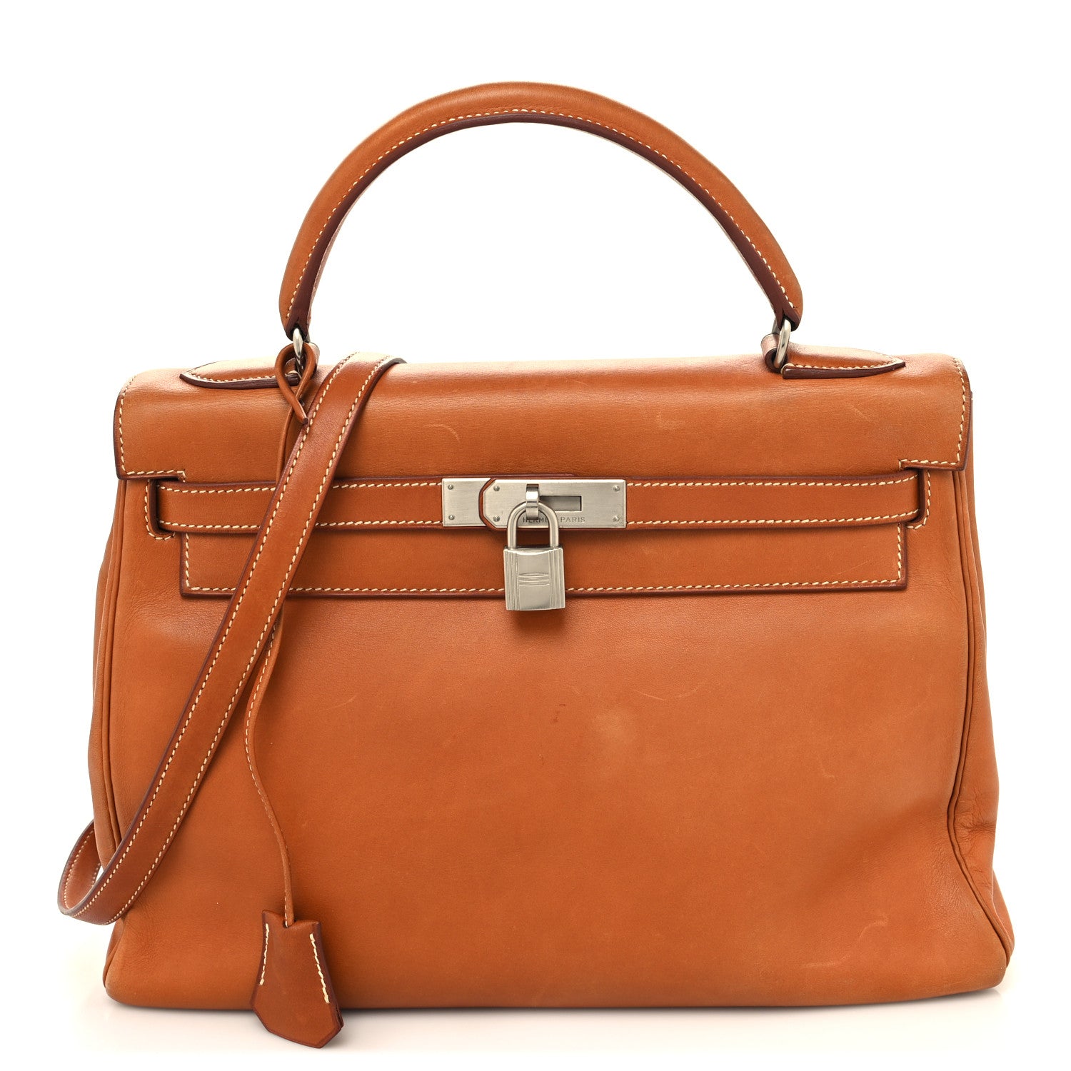 Hermes Natural Barenia Kelly Retourne 32 Fauve 1 of 14