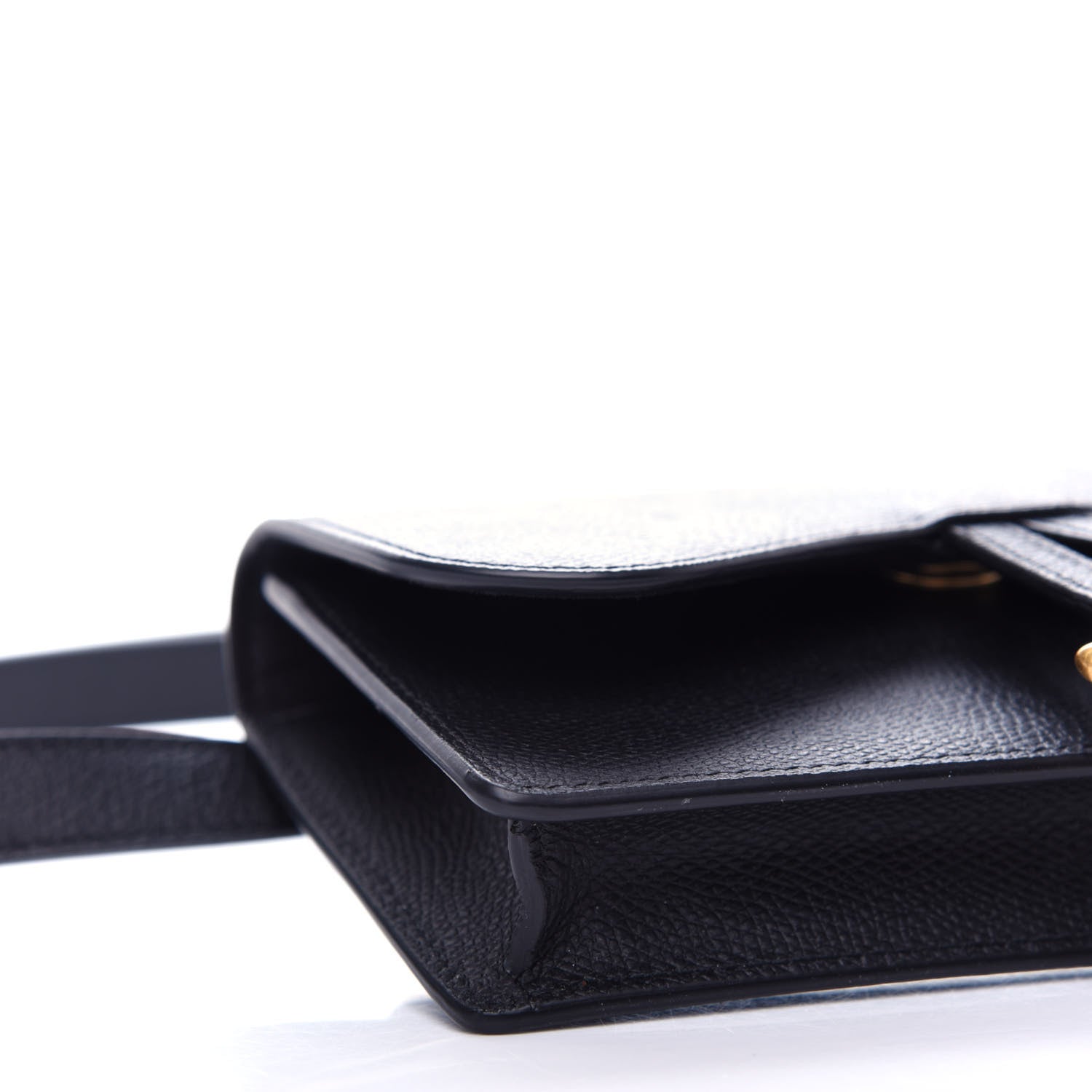 Christian Dior Grained Calfskin Saddle Belt Bag Black 8 of 11