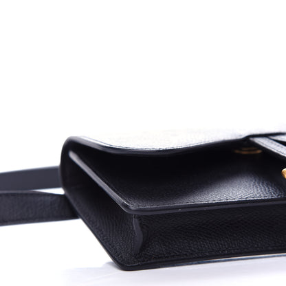 Christian Dior Grained Calfskin Saddle Belt Bag Black 8 of 11