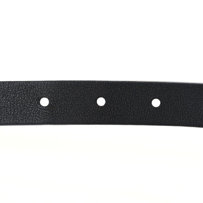 Louis Vuitton Calfskin Embossed LV Initiales 20mm Belt 75 30 Black 6 of 6