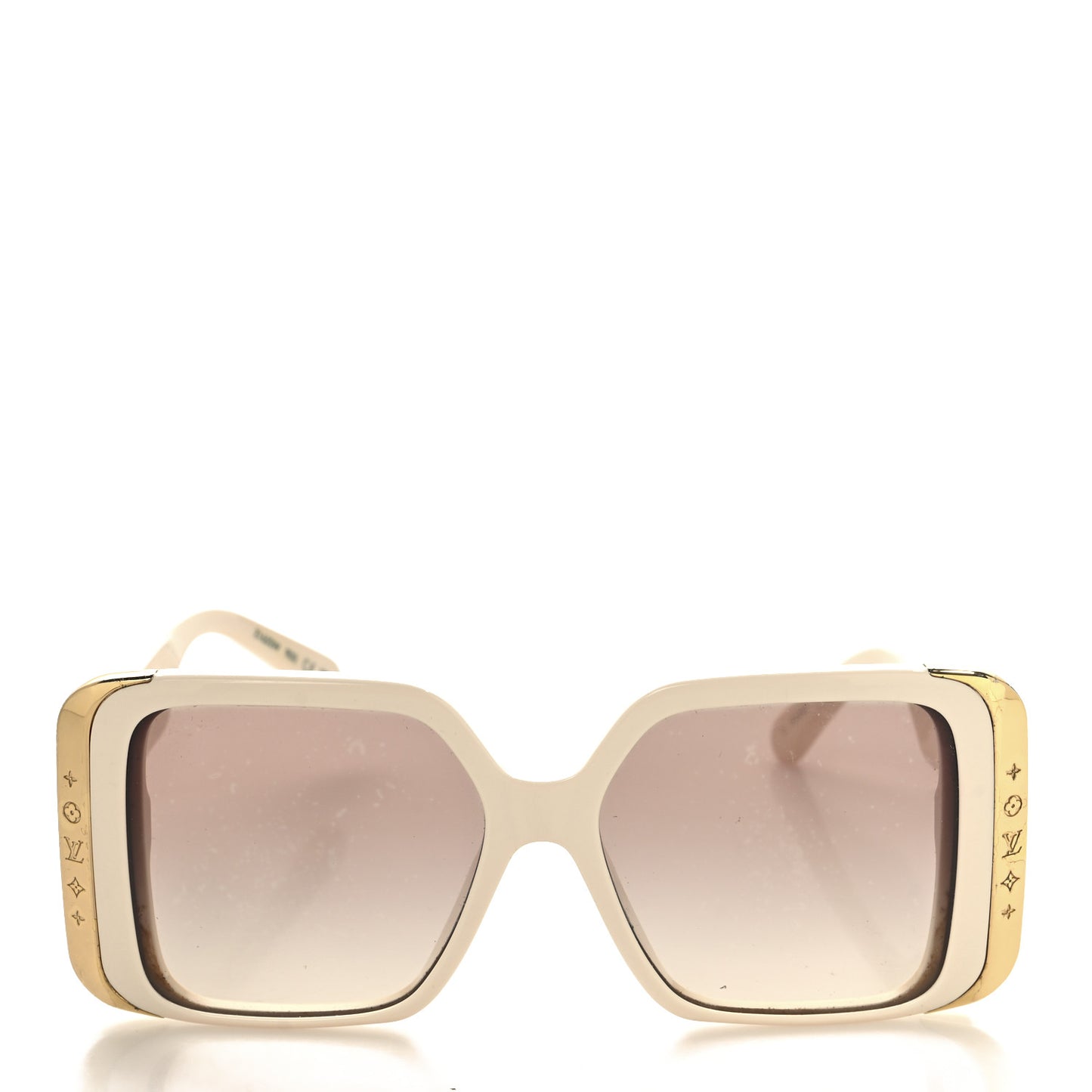 Acetate LV Moon Square Sunglasses Z1652W White