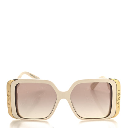 Louis Vuitton Acetate LV Moon Square Sunglasses Z1652W White 2 of 8