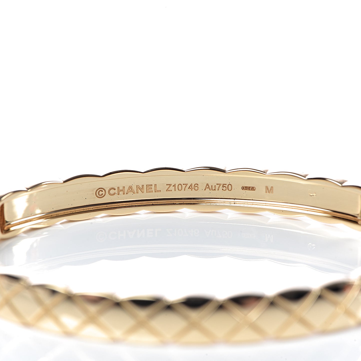 18K Yellow Gold Coco Crush Bangle Bracelet M