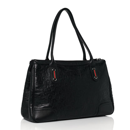 Gucci Guccissima Medium Princy Tote Black 2 of 12