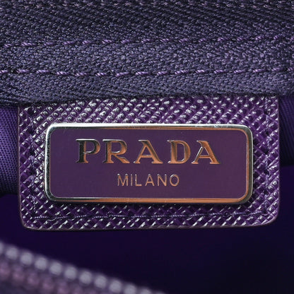 Prada Tessuto Nylon Saffiano Cosmetic Pouch Uva 6 of 6