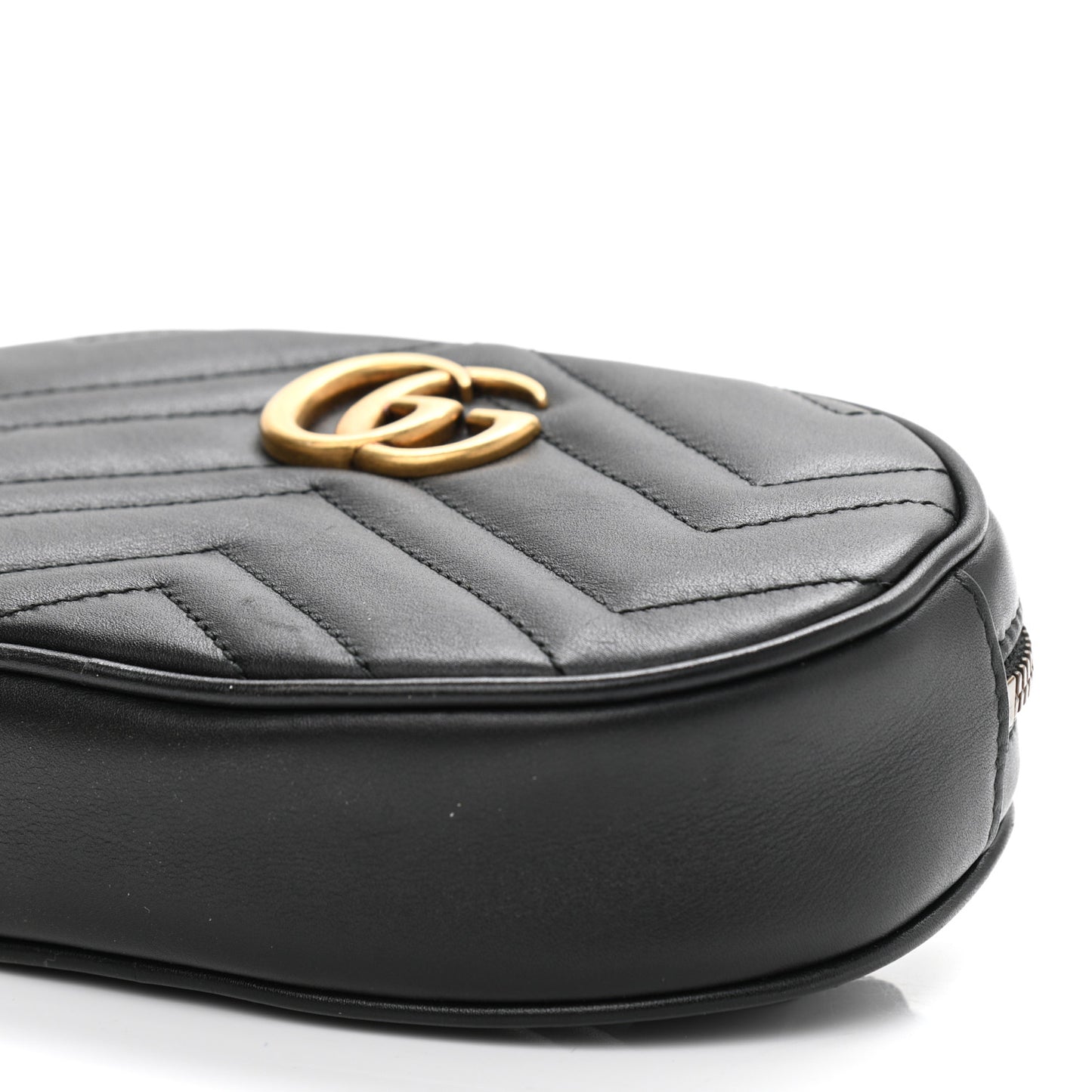 Calfskin Matelasse GG Marmont Belt Bag 85 34 Black