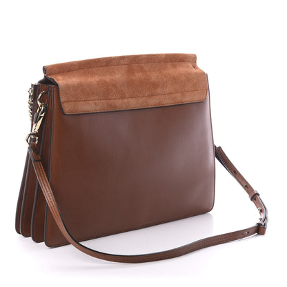 Chloe Suede Calfskin Medium Faye Shoulder Bag Tobacco 2 of 8