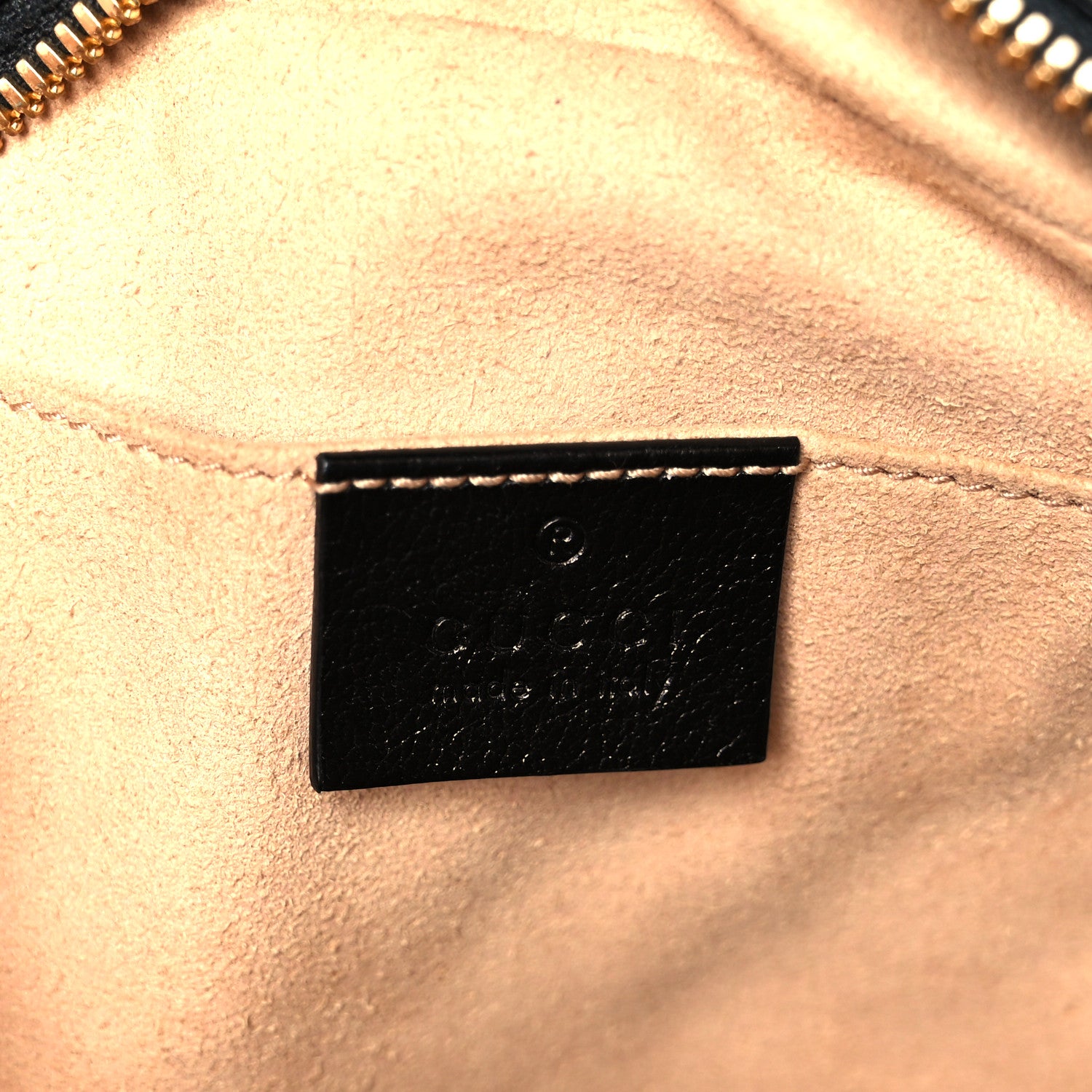 Gucci Monogram Matelasse Diagonal Small GG Marmont Chain Shoulder Bag Beige Black 6 of 11