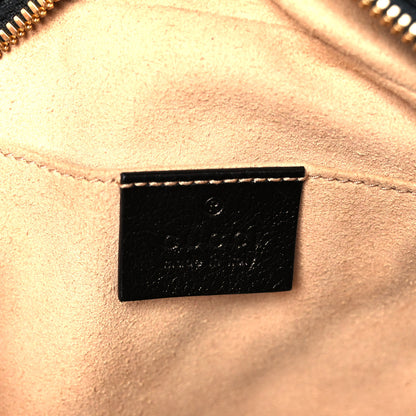 Gucci Monogram Matelasse Diagonal Small GG Marmont Chain Shoulder Bag Beige Black 6 of 11