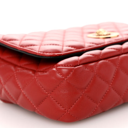Versace Nappa Quilted Medusa Chain Crossbody Red 8 of 9