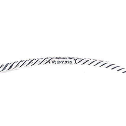 David Yurman Sterling Silver 2.5mm Cable Classics Bangle Bracelet 4 of 4