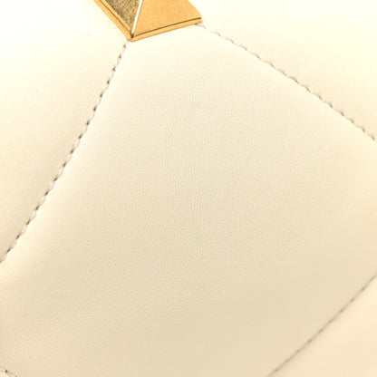 Valentino Garavani Nappa Large Roman Stud Shoulder Bag Ivory 18 of 18