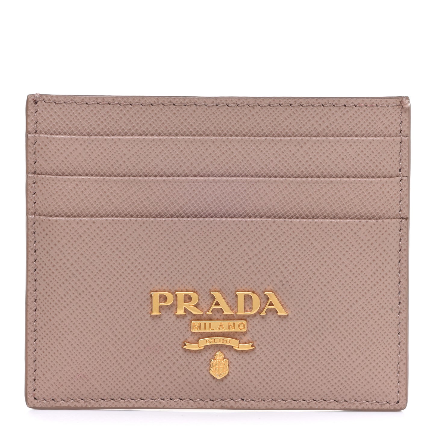 Saffiano Metal Card Holder Cammeo